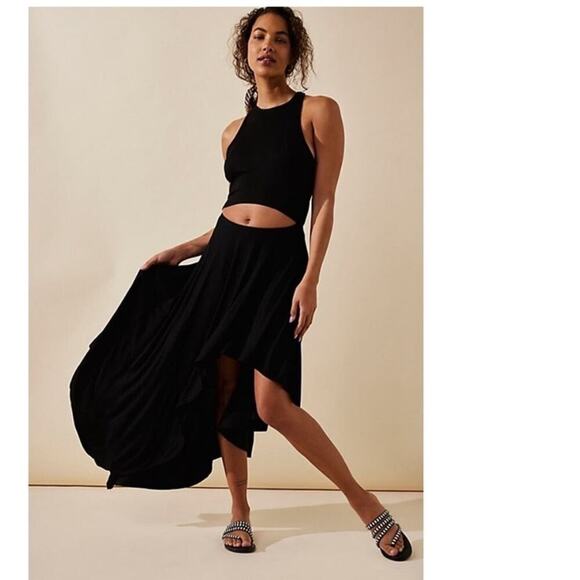 Free People Dresses & Skirts - Free People Black Bethany Midi Dress